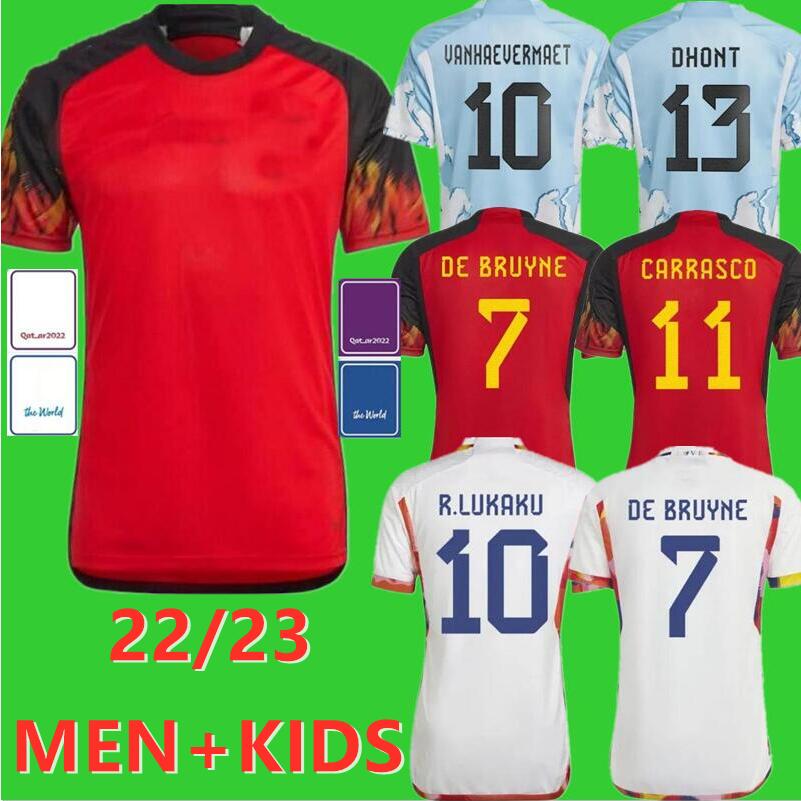 BELGIUMs 2022 soccer jerseys National Team 2023 DE BRUYNE HAZARD COURTOIS LUKAKU TIELEMANS DOKU 22 23 Batshuayi Kevin men women kids set Football Shirt Kits
BELGIUMs 2022 soccer jerseys National Team 2023 DE BRUYNE HAZARD COURTOIS LUKAKU TIELEMANS DOKU 22 23 Batshuayi Kevin men women kids set Football Shirt Kits