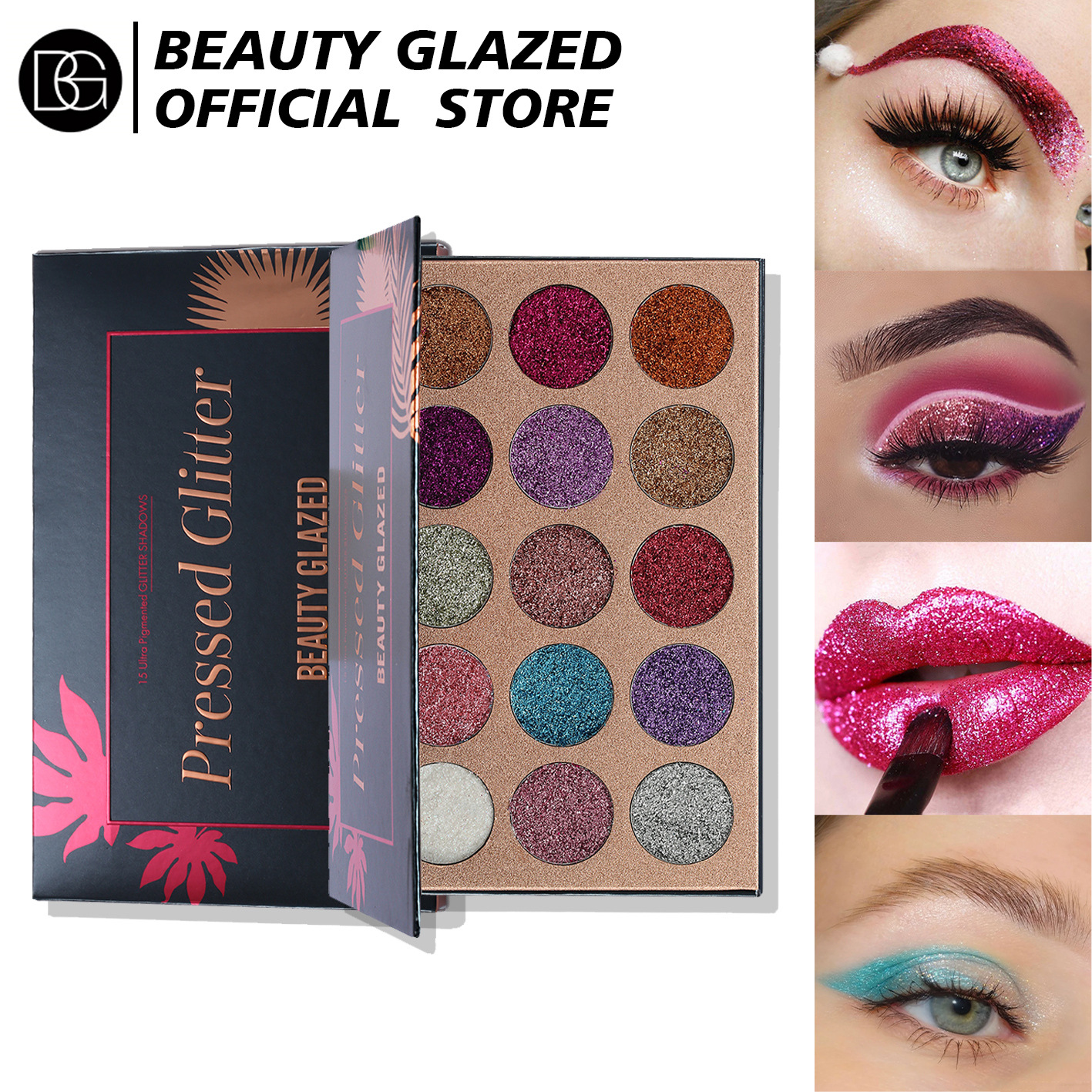 Best Beauty Glazed Glitter Eyeshadow Palette 15 Colors Eye Shadow Palette Makeup Ultra Shimmer Face Cosmetics
Best Beauty Glazed Glitter Eyeshadow Palette 15 Colors Eye Shadow Palette Makeup Ultra Shimmer Face Cosmetics