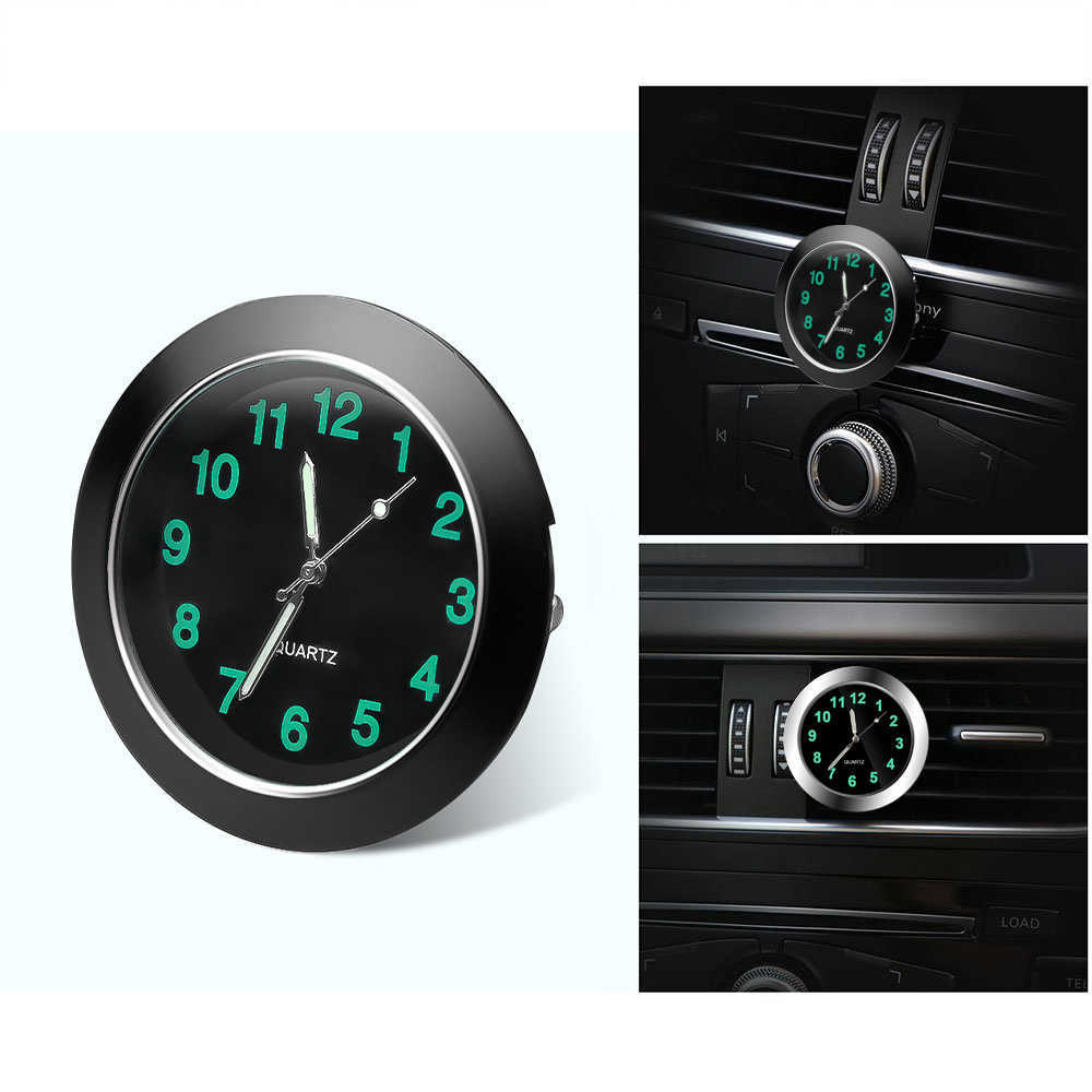 New Quartz Mini Electronic Waterproof Bicycle Motorcycle Watch Auto Dashboard Clock In Car