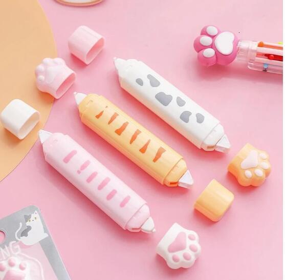 Correction Tapes 24 pcslot Gradient Double Head 4M Correction Tape Glue Multifunction Tapes Promotional Stationery gift School Office Supplies 230703 - view 7