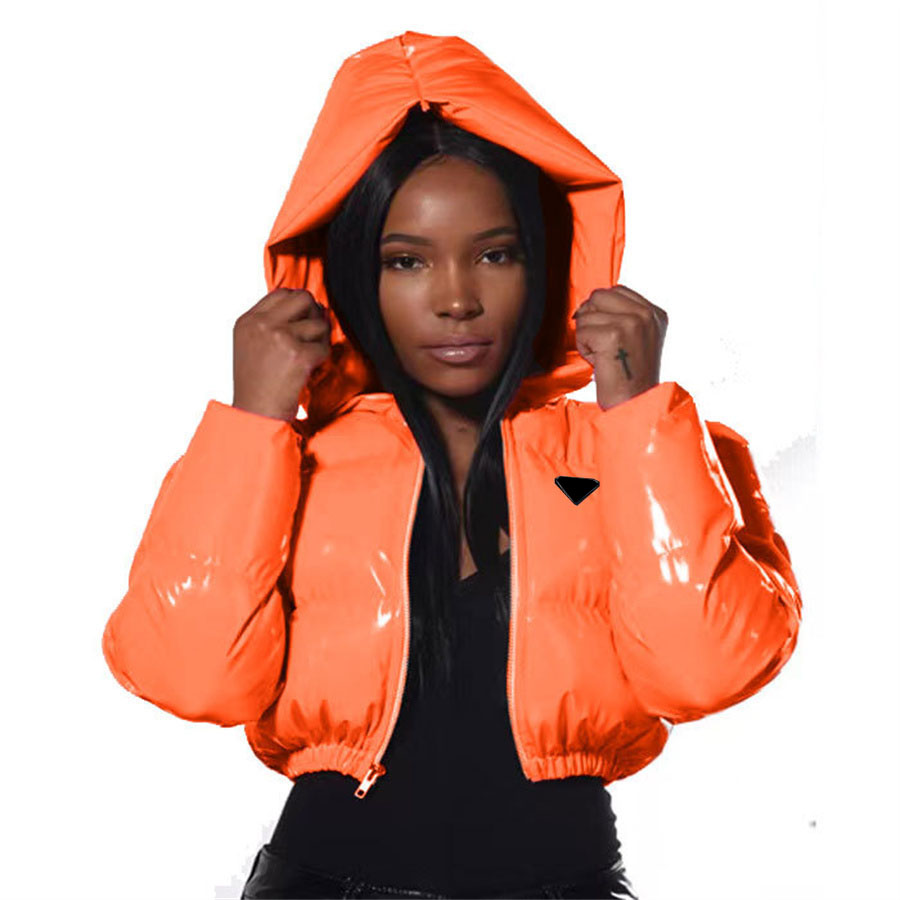 Womens Down Parkas Jackets Coat Hoodie Puffy Windbreaker Light Female Short Style Slim Coats Woman Outwears Warm Thick Winter Jacket Size S-XL