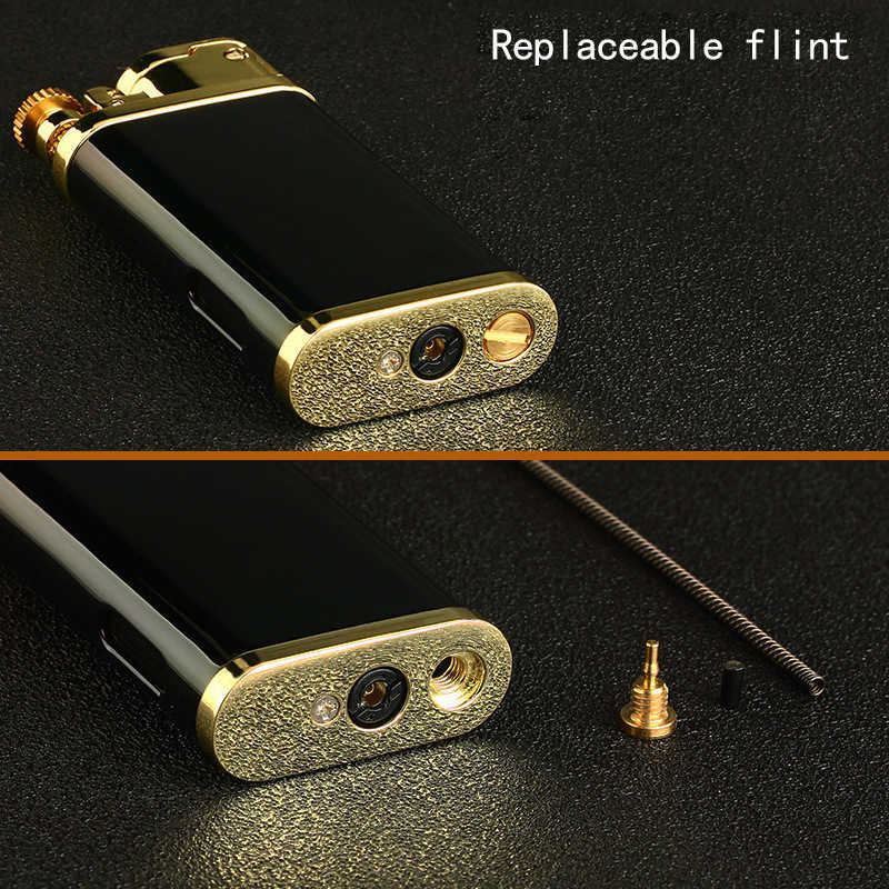 Portable Metal Flame Gas Torch Turbo Wholesale Creative Windproof Blue Butane Cigar Lighters Gadgets for Men 20SQWithout W260202