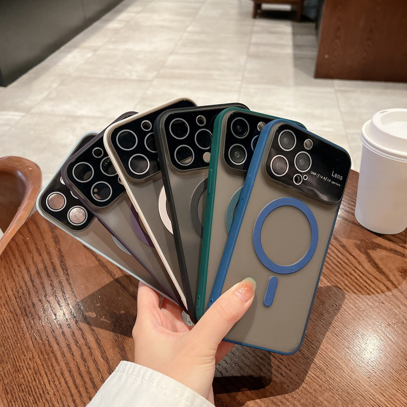 Luxury Magnetic For Magsafe Matte Clear Case For iPhone 14 13 12 Pro Max 11 Coque Big Window Lens Protector Soft Bumper Cover
Luxury Magnetic For Magsafe Matte Clear Case For iPhone 14 13 12 Pro Max 11 Coque Big Window Lens Protector Soft Bumper Cover
