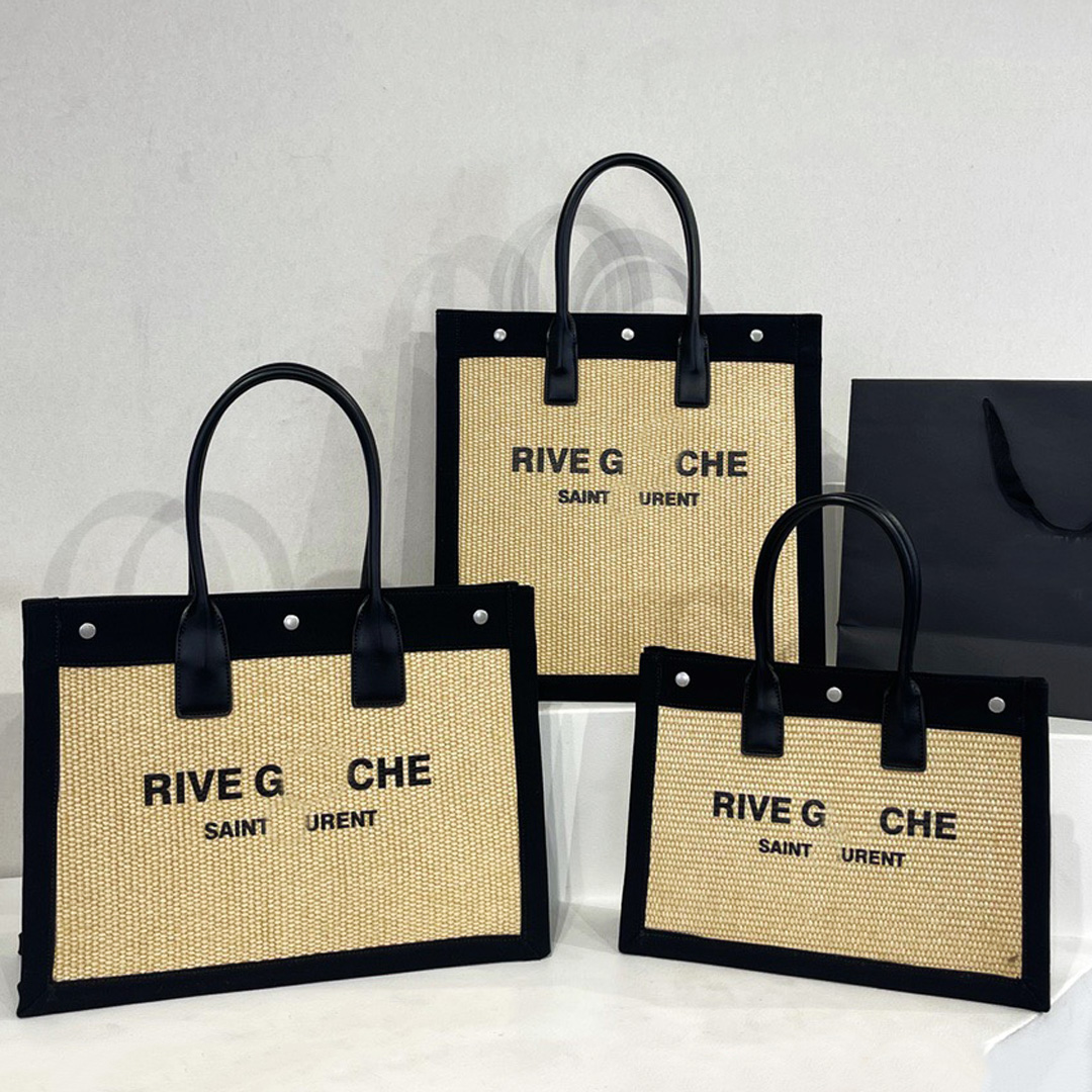 Designer Tote bag RIVE GAUCHE shopping bag Linen and Leather HandBag Straw Letter Designer Tote Women's Underarm Shoulder Bag Beach Bags Handle Luxury, #5
Designer Tote bag RIVE GAUCHE shopping bag Linen and Leather HandBag Straw Letter Designer Tote Women's Underarm Shoulder Bag Beach Bags Handle Luxury, #5