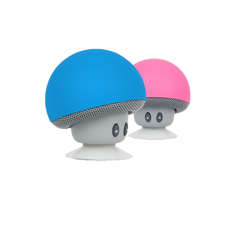 Mushroom Mini Wireless Bluetooth Speaker Hands Sucker Cup o Receiver Music Stereo Subwoofer USB For Android IOS PC