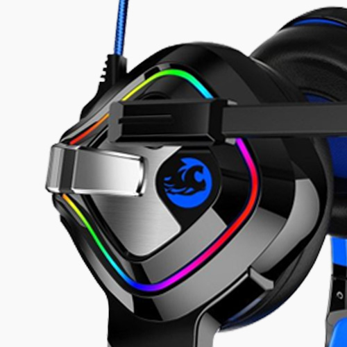 Headphones with Microphone for PC Xbox One PS45 Controller Bass Surround Laptop Games Noise Cancelling Gaming Headset Flash Light
