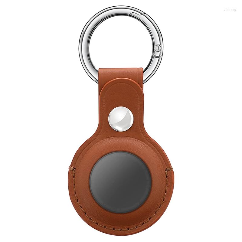 Keychains Suitable For Apple Airtag Leather Case Tracker Device Anti-Drop Anti-Lost