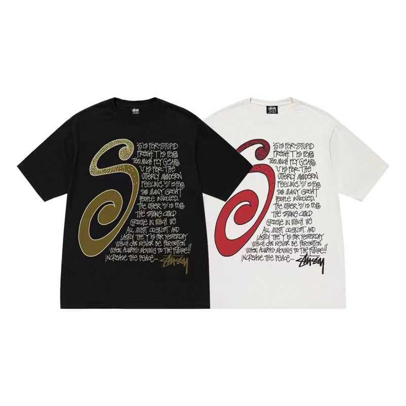 Men' and Women' Fashion T-shirt High Street Brand Stussys Trendy New Summer Cotton Loose Casual Short Sleeve Couple, White
Men' and Women' Fashion T-shirt High Street Brand Stussys Trendy New Summer Cotton Loose Casual Short Sleeve Couple, White