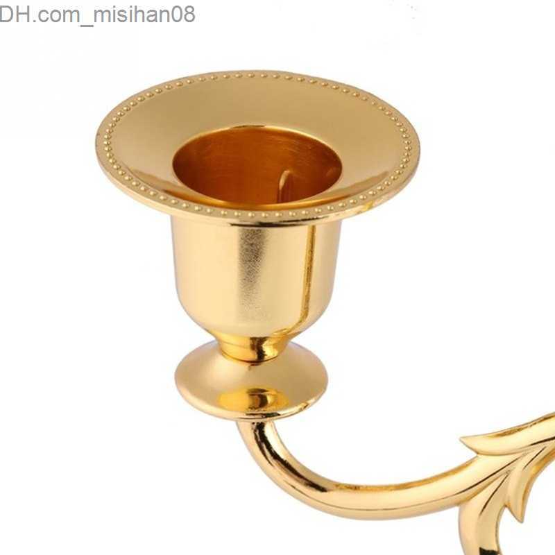 Holders Nordic Alloy Candle Holder Three-Headed Candlestick For Party Weddings Candlelight Dinners Romantic Candelabrum Z230704 H260310