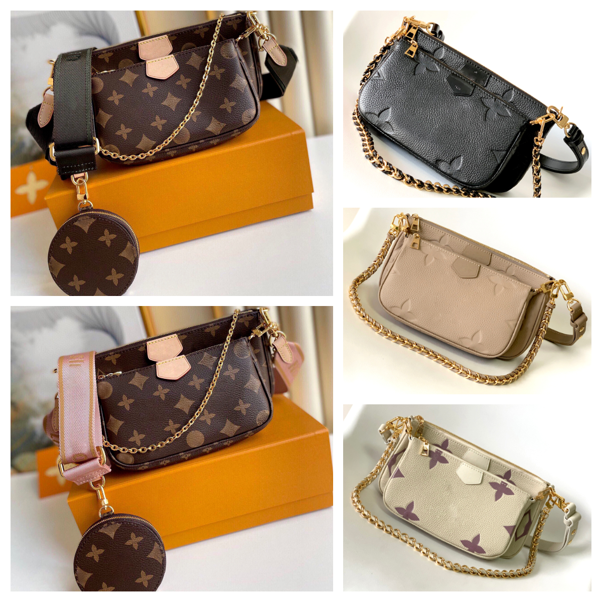 Leather Designer Bags crossbody Bag Old Flower Brown Three In One Shoulder Bag Seven Color Shoulder Strap Clutch Embossed Fashion Lady Small Wallet Luxury Handbag, Lal10 24x4.5x13cm
Leather Designer Bags crossbody Bag Old Flower Brown Three In One Shoulder Bag Seven Color Shoulder Strap Clutch Embossed Fashion Lady Small Wallet Luxury Handbag, Lal10 24x4.5x13cm