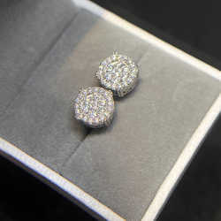 Designer Jewelry Wholesale Price Popular Hot Sale Iced Out Sterg Sier Jewellery Moissanite Vvs Screw Back Stud Earrings Category Gift