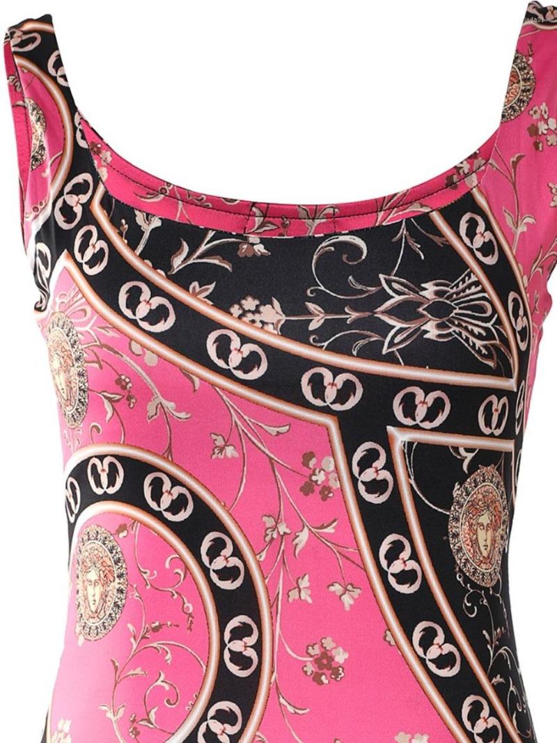 Plus Size Dresses Baroque Print Bodycon Dress Summer Sexy Tank Maxi Elegant Ladies Birthday Party Club Sundress AAA Discount for in-store purchases