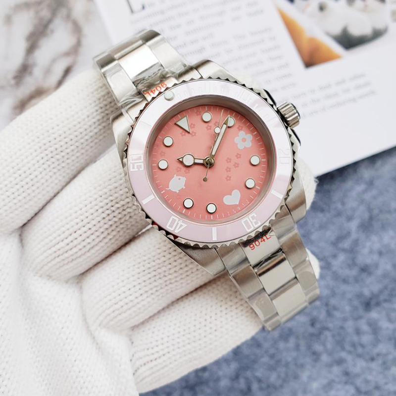 Men's Automatic watch 40MM 904L all stainless steel pink dial watch sapphire super luminous waterproof sports watch, Tool
Men's Automatic watch 40MM 904L all stainless steel pink dial watch sapphire super luminous waterproof sports watch, Tool