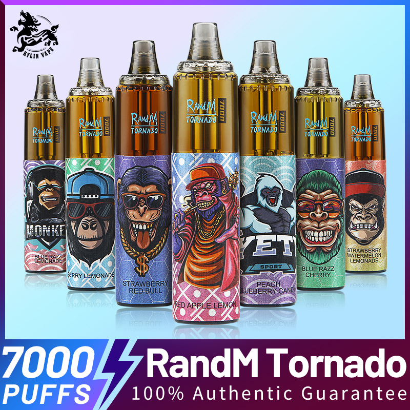 Original RandM Tornado puff 7000 Disposable Vape pen Pod Device 7000 puffs Rechargeable 50 options e cigarette
Original RandM Tornado puff 7000 Disposable Vape pen Pod Device 7000 puffs Rechargeable 50 options e cigarette