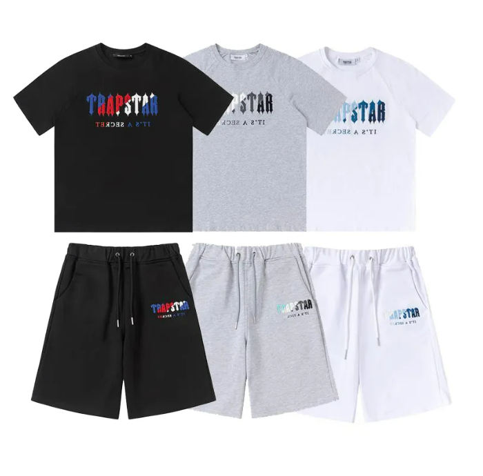Mens t-shirts Summer Trapstar tshirt set Rainbow Towel Embroidery Decoding Men's Women's T-shirt Men's Shorts Capris Black and White Round Neck T-shirt s, 01
Mens t-shirts Summer Trapstar tshirt set Rainbow Towel Embroidery Decoding Men's Women's T-shirt Men's Shorts Capris Black and White Round Neck T-shirt s, 01