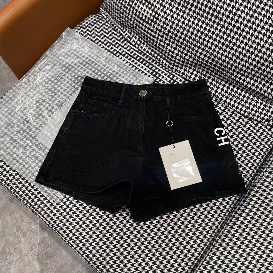 High quality fashion women's jeans Summer High Waist Shorts Women Denim Shorts Vintage Streetwear Ripped Short Jeans Hole Female Casual Shorts Black White S-L T10