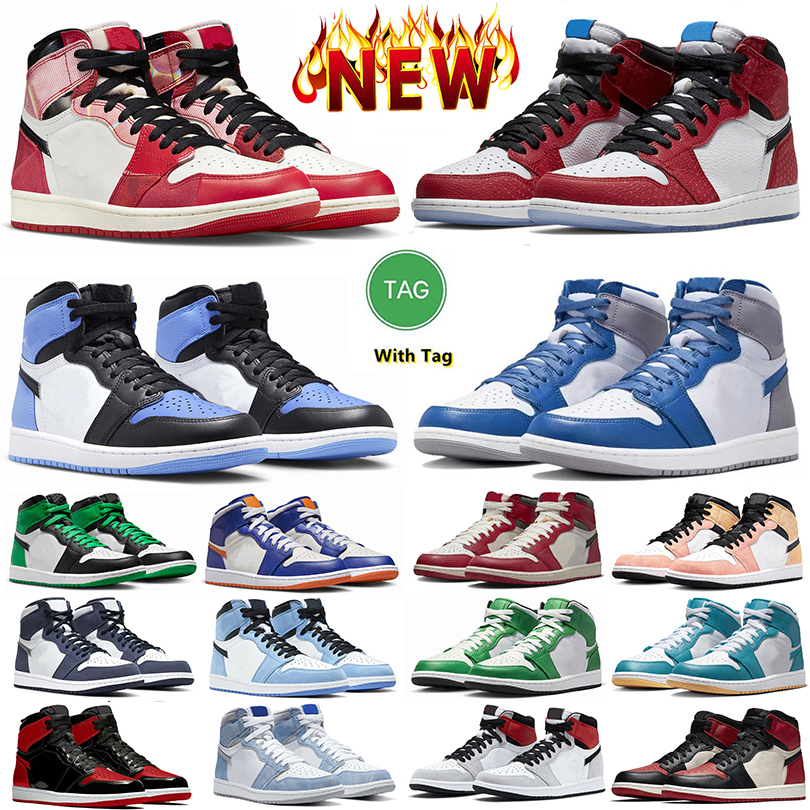 Jumpman 1 1s Basketball Shoes Spider-verse Spiderverse Origin Story Unc Toe Craft Washed Pink Heritage Lost and Found Lucky Green, Item#9
Jumpman 1 1s Basketball Shoes Spider-verse Spiderverse Origin Story Unc Toe Craft Washed Pink Heritage Lost and Found Lucky Green, Item#9