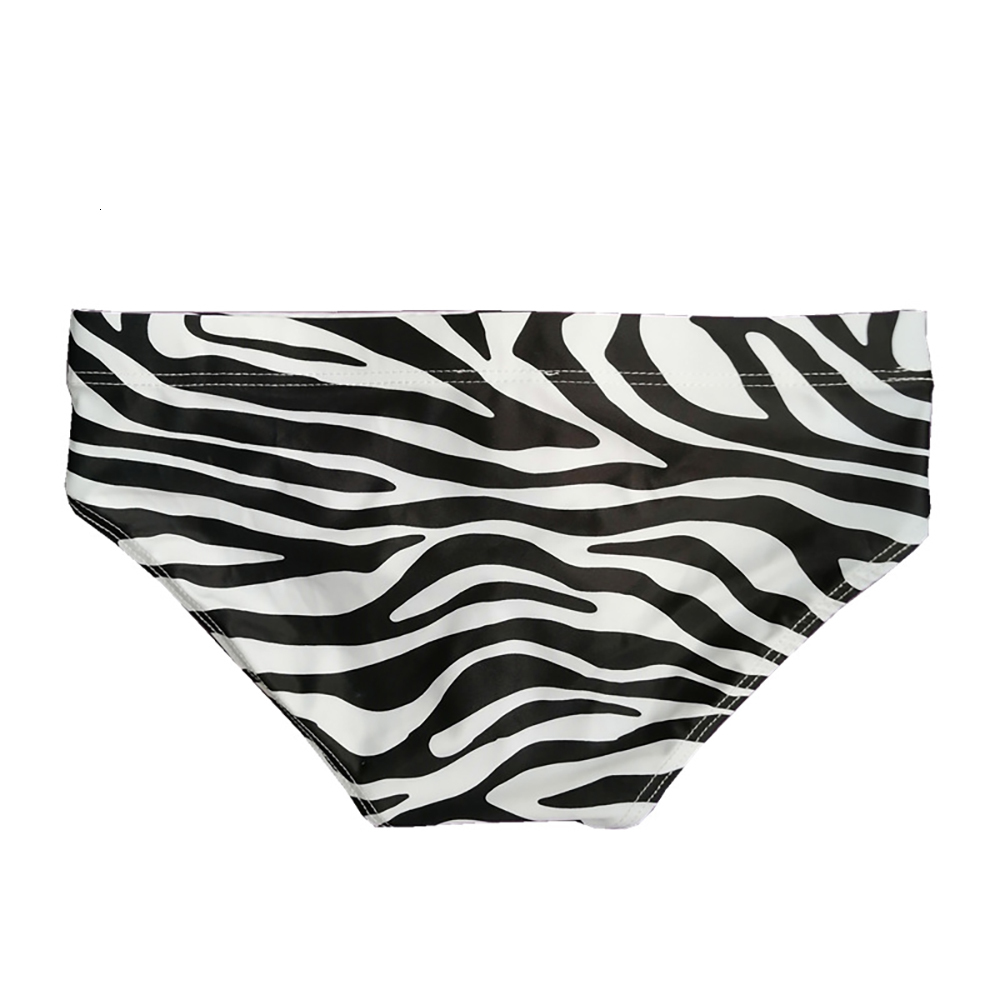 Men's Swimwear Zebra Print Swimming Shorts European and American Fashion Sexy Low Rise Pushpad Summer Beach Surfing Bikini 230705
