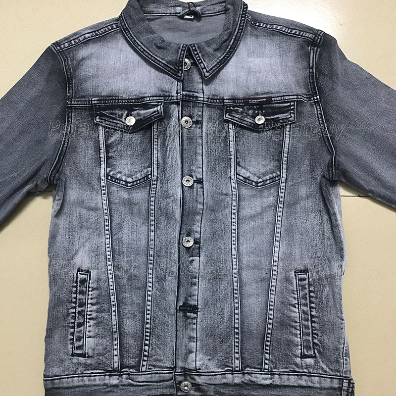 Business Casual 2pcs Men's Pant Sets Simple Design Long Sleeve Denim Jacket and Jeans Spring Autumn Slim-fit Stretch Male Clothing