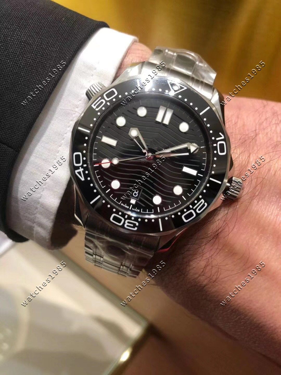Top Quality Watch Ceramic Bezel Rologio Blue 42MM Men Mens Watches Automatic James Bond 007 Mechanical Movement Luxurys Watch 300M Wristwatches, Multi-color
Top Quality Watch Ceramic Bezel Rologio Blue 42MM Men Mens Watches Automatic James Bond 007 Mechanical Movement Luxurys Watch 300M Wristwatches, Multi-color