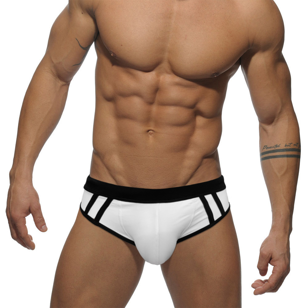 Men's Swimwear Sexy men's swimsuit big bag low waist fashionable Gay men nylon quick dry summer Mayo sports beach surf skirt 230705