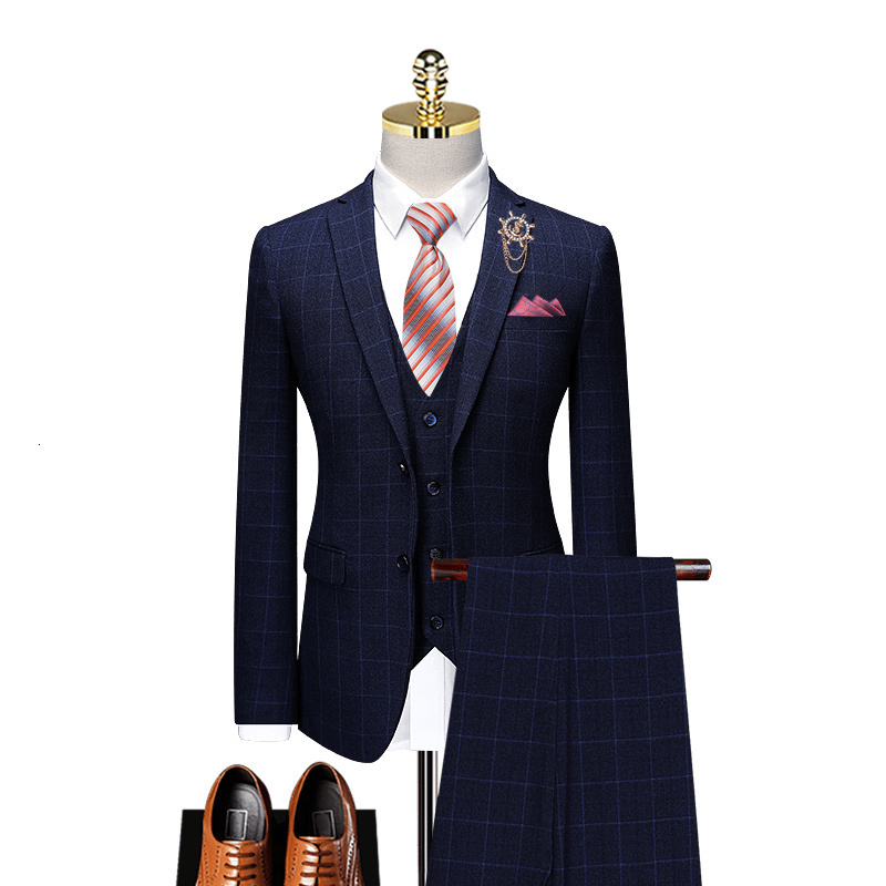 Men's Suits Blazers Custom Made Groomsmen Pattern Groom Tuxedos Shawl Lapel Men Wedding Man SA077999 230705