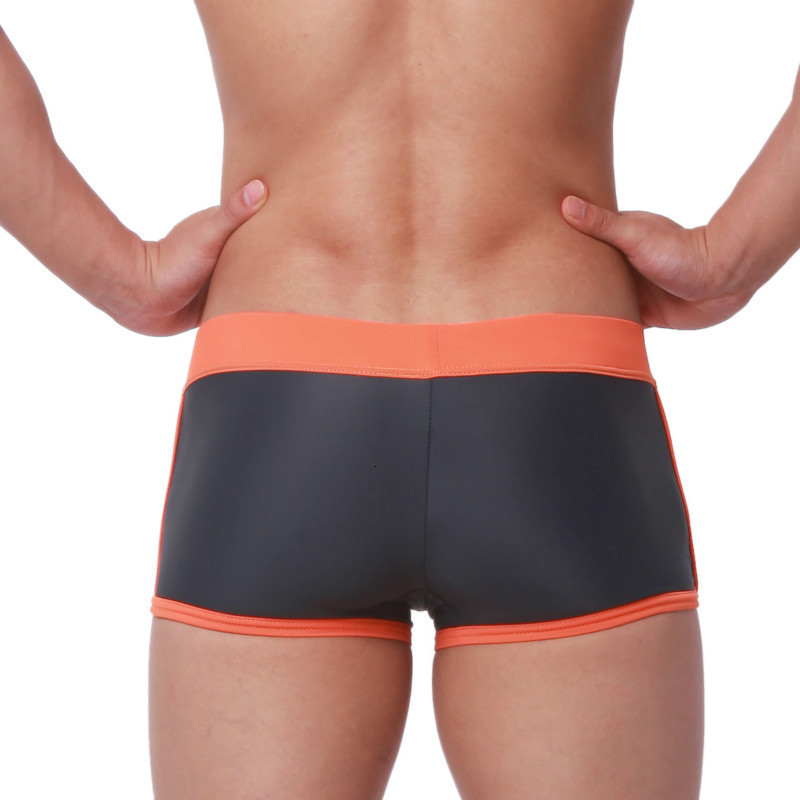 Men's Swimwear Sexy swimming trunks shorts Desmiit swimsuit Gay boxer underwear Beach Zwembroek Slip Sunga 230705