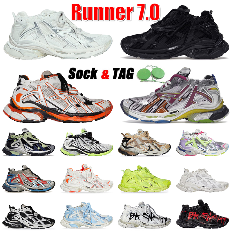 Designers Runner 7 7.0 balenciagas shoes Women Men Paris Transmit Sense Retro Trainers Black White Pink Blue Burgundy Deconstruction Jogging Dhgate Shoe
Designers Runner 7 7.0 balenciagas shoes Women Men Paris Transmit Sense Retro Trainers Black White Pink Blue Burgundy Deconstruction Jogging Dhgate Shoe