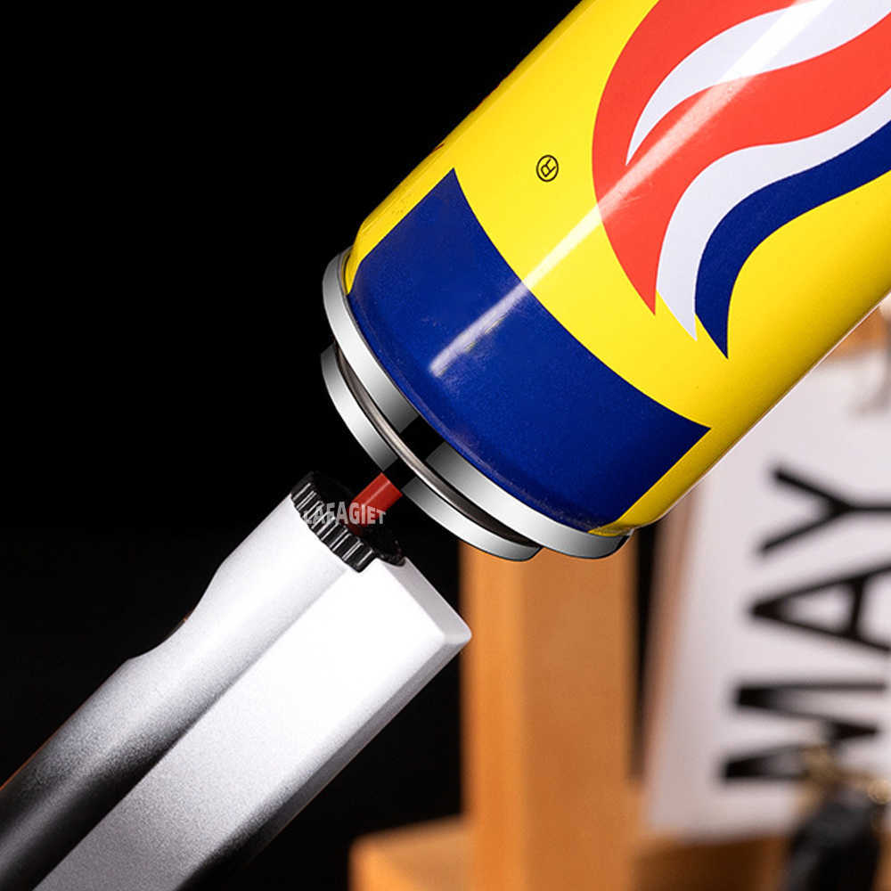 Windproof Torch Without Gas Lighter Powerful Tube Straight Blue Fire Turbo Pipe Butane Refillable Jet Flame Creative Smoker Gift GQG5 OH3J W260202