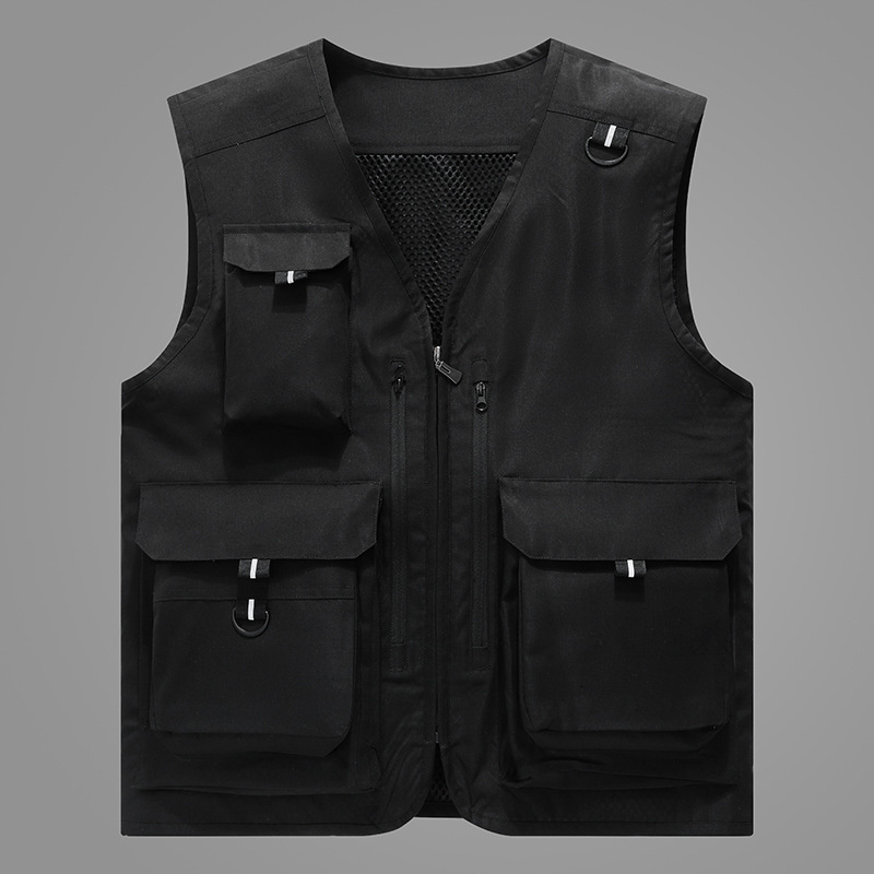 Men's Vests Clothing Sleeveless Vest Dress Waistcoat Man Up Multipocket Formal Social Jackets Gilet Gilete Mens Gilets Classic 230705