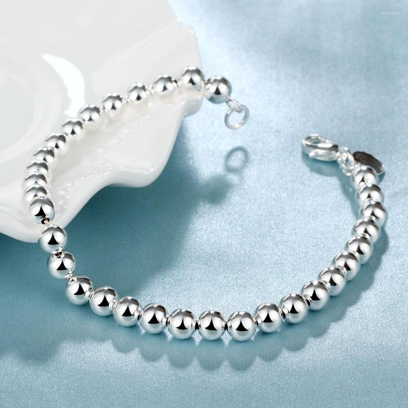 Link Bracelets 6mm Rosary Beads Men's Bracelet On Hand Silver Color Fashion Charm Accessories Fine Jewelry For Woman Gifts Female
Link Bracelets 6mm Rosary Beads Men's Bracelet On Hand Silver Color Fashion Charm Accessories Fine Jewelry For Woman Gifts Female