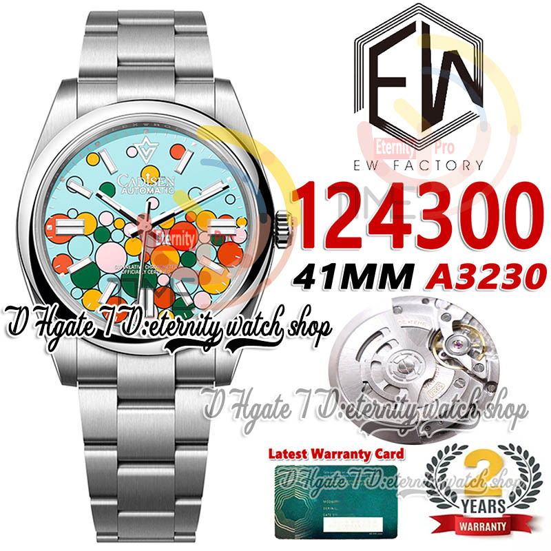 EWF ew124300 A3230 Automatic Mens Watch 41mm Turquoise Blue Celebration-Motif Dial Stick Markers 904L Steel OysterSteel Bracelet Super Edition eternity Watches, Watch deep waterproof production cost
EWF ew124300 A3230 Automatic Mens Watch 41mm Turquoise Blue Celebration-Motif Dial Stick Markers 904L Steel OysterSteel Bracelet Super Edition eternity Watches, Watch deep waterproof production cost