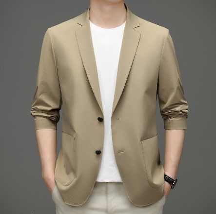 Men's Suits Blazers short sleeve summer mens thin jacket fashion Slim Fit Small Suit Casual Top Coat 230705