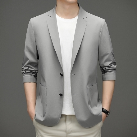 Men's Suits Blazers short sleeve summer mens thin jacket fashion Slim Fit Small Suit Casual Top Coat 230705