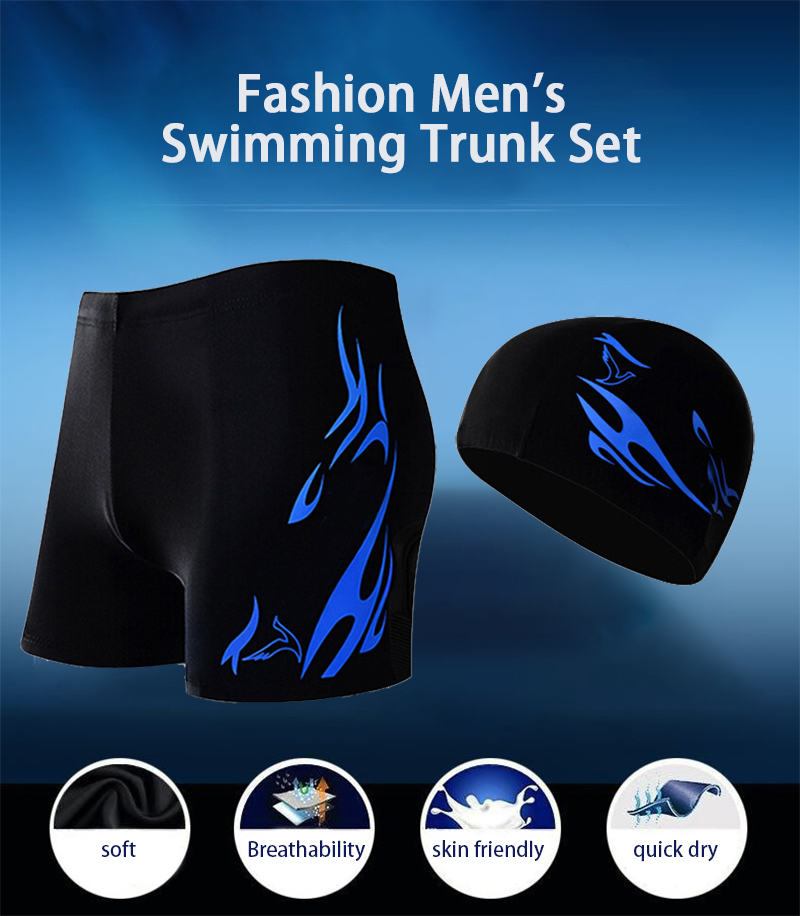 Men's Shorts square leg swimsuit sports quick drying board shorts men's Sportswear suitcase 230705