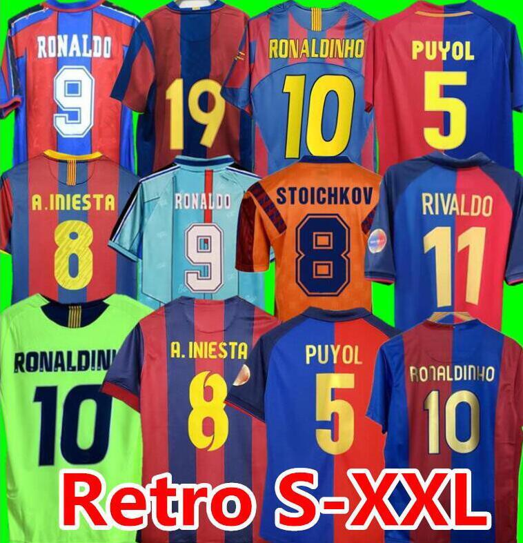 96 97 soccer jersey finals Retro 98 99 08 09 10 11 12 15 18 19 RONALDINHO RIVALDO Iniesta maillot de foot Ibrahimovic Eto'o Kluivert BarcelonaS RONALDO XAVI SUAREZ HENRY, 1986 away
96 97 soccer jersey finals Retro 98 99 08 09 10 11 12 15 18 19 RONALDINHO RIVALDO Iniesta maillot de foot Ibrahimovic Eto'o Kluivert BarcelonaS RONALDO XAVI SUAREZ HENRY, 1986 away