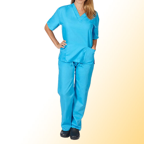 Women039s Pants Capris Solid Color Unisex Men Women Short Sleeve V Neck Nurses Scrubs TopsPants Nursing Working Uniform Set 2137549