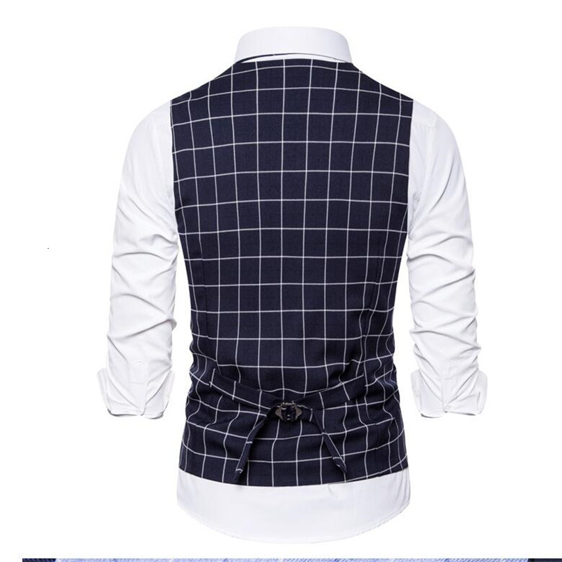 Men's Vests 3XLS Plaid Style Tops Wedding Striped Party European Homme Vest Dress Men Fashion Business Clothing Size Casual Formal 230705