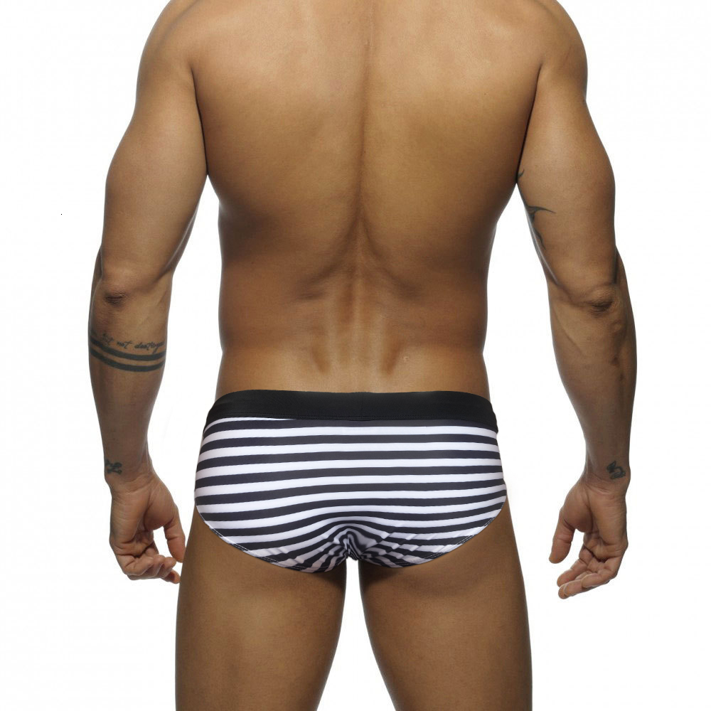 Men's Swimwear Summer Striped Sexy Low Waist Fashion Beach Shorts Zwembroek Heren 230705