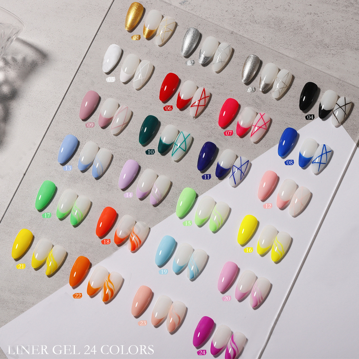 Nail Gel vendeeni 12 Colors Painting Polish Set Liner Kit DIY Line Art for Salon 230704