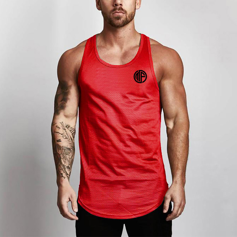 Men s Tank Tops Clothing Summer Singlets Mens Shirt Bodybuilding Equipment Fitness Mesh Stringer Tanktop Vest 230704