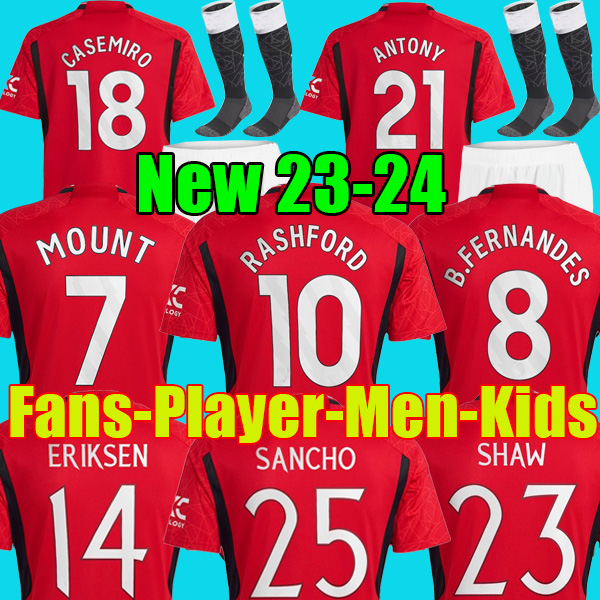 RASHFORD 23 24 soccer jerseys B. FERNANDES GARNACHO fans player version MANS UTD 2023 2024 CASEMIRO ANTONY MOUNT MANCHESTERS football kit shirt men kids sets uniform, 22-23 home
RASHFORD 23 24 soccer jerseys B. FERNANDES GARNACHO fans player version MANS UTD 2023 2024 CASEMIRO ANTONY MOUNT MANCHESTERS football kit shirt men kids sets uniform, 22-23 home