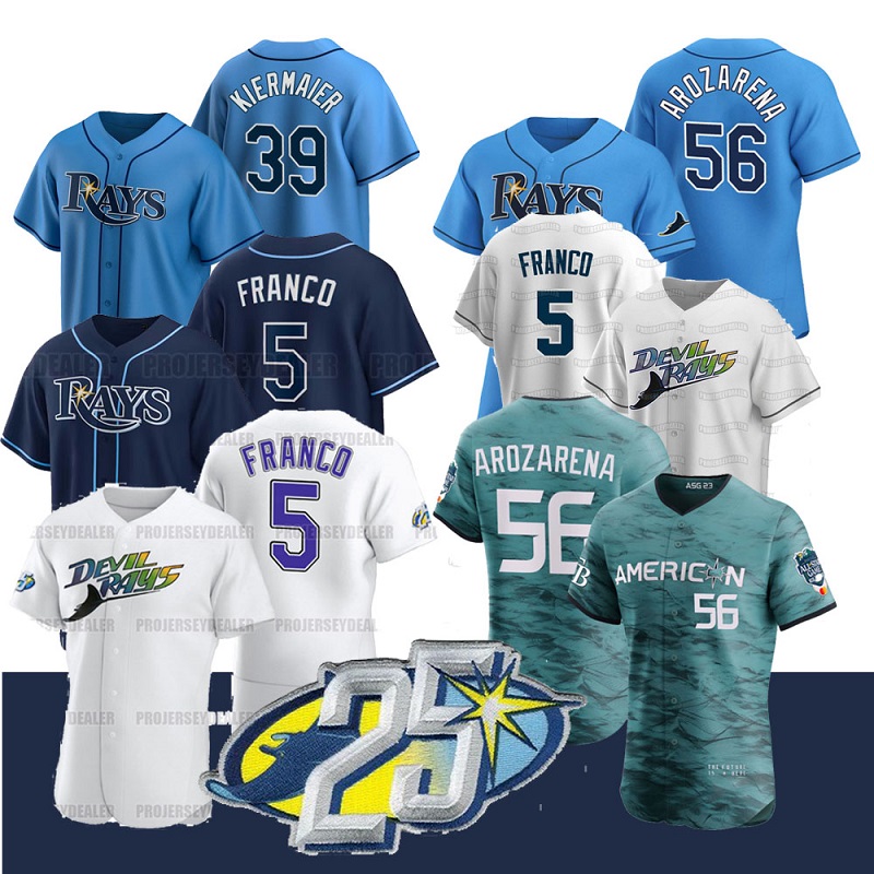 Rays 5 Wander Franco 2023 Jersey Zach Eflin Tyler Glasnow Randy Arozaren Lowe Yandy Diaz Manuel Margot Wade Boggs Tampa Bay Shane McClanahan, 25th white flex base mens s-3xl
Rays 5 Wander Franco 2023 Jersey Zach Eflin Tyler Glasnow Randy Arozaren Lowe Yandy Diaz Manuel Margot Wade Boggs Tampa Bay Shane McClanahan, 25th white flex base mens s-3xl