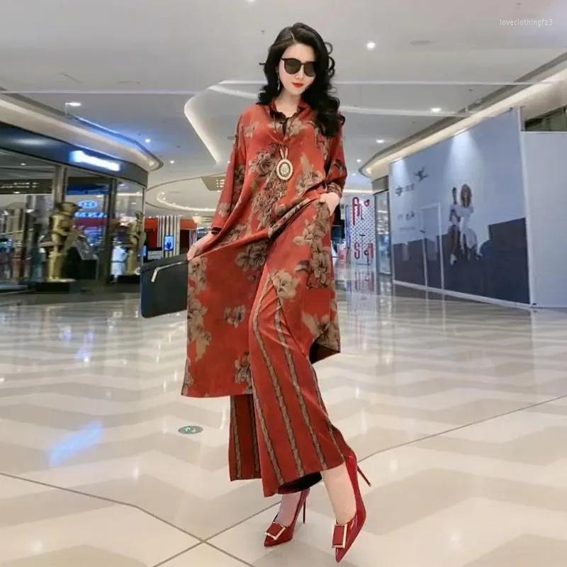 Women's Two Piece Pants 5XL Summer Sets Large Silk Wide Leg Trouser Set Spring 2023 Print Fashion Slim Female Elegant, Color 9
Women's Two Piece Pants 5XL Summer Sets Large Silk Wide Leg Trouser Set Spring 2023 Print Fashion Slim Female Elegant, Color 9