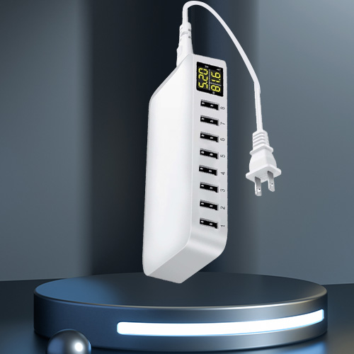 Multi 8 Port USB Fast Charger Desk Phone Carregador LCD Display Charger Dock For Smartphone Iphone charger Samsung Xiaomi1486895
