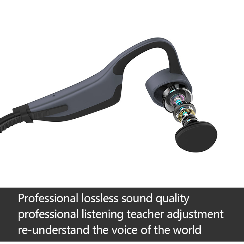 K7 IPX8 Waterproof Swimming Wireless Bluetooth Headphones MP3 Player Sport Earphone Bone Conduction Headset Run Diving Earbuds Mic