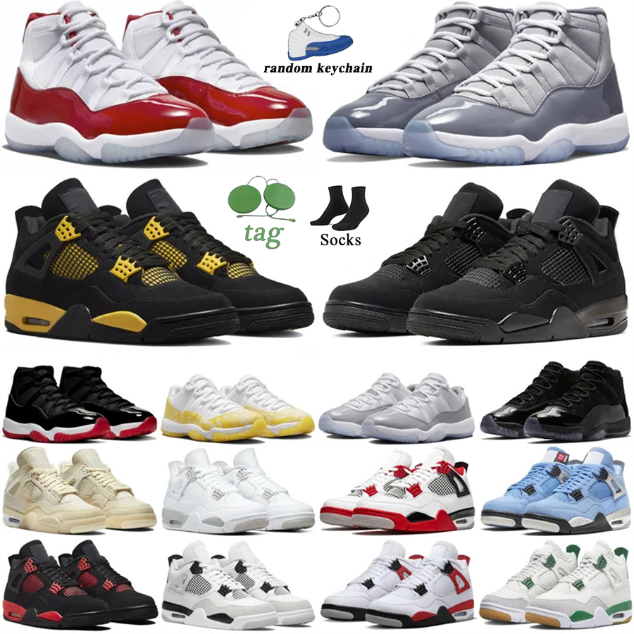 Hot Men Women Luxury Brand Casual Shoes Thunder 4 Cherry 11 Designer basketballs shoes 4s 11s Bred Cool Grey sneakers Plate-forme Black Cat Pure Violet Sports trainers, 51
Hot Men Women Luxury Brand Casual Shoes Thunder 4 Cherry 11 Designer basketballs shoes 4s 11s Bred Cool Grey sneakers Plate-forme Black Cat Pure Violet Sports trainers, 51