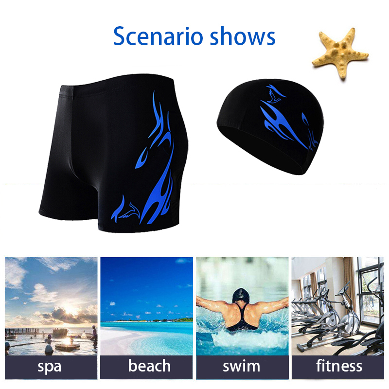 Men's Shorts square leg swimsuit sports quick drying board shorts men's Sportswear suitcase 230705
