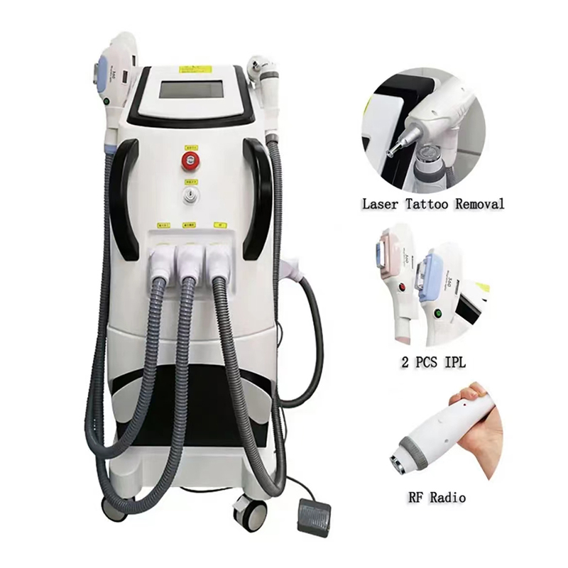 Best Sales Multifunction IPL Tattoo Removal RF Machine OPT Hair Machine RF Nd Yag Laser Pigment Skin Tightening Tattoo Removal Machine