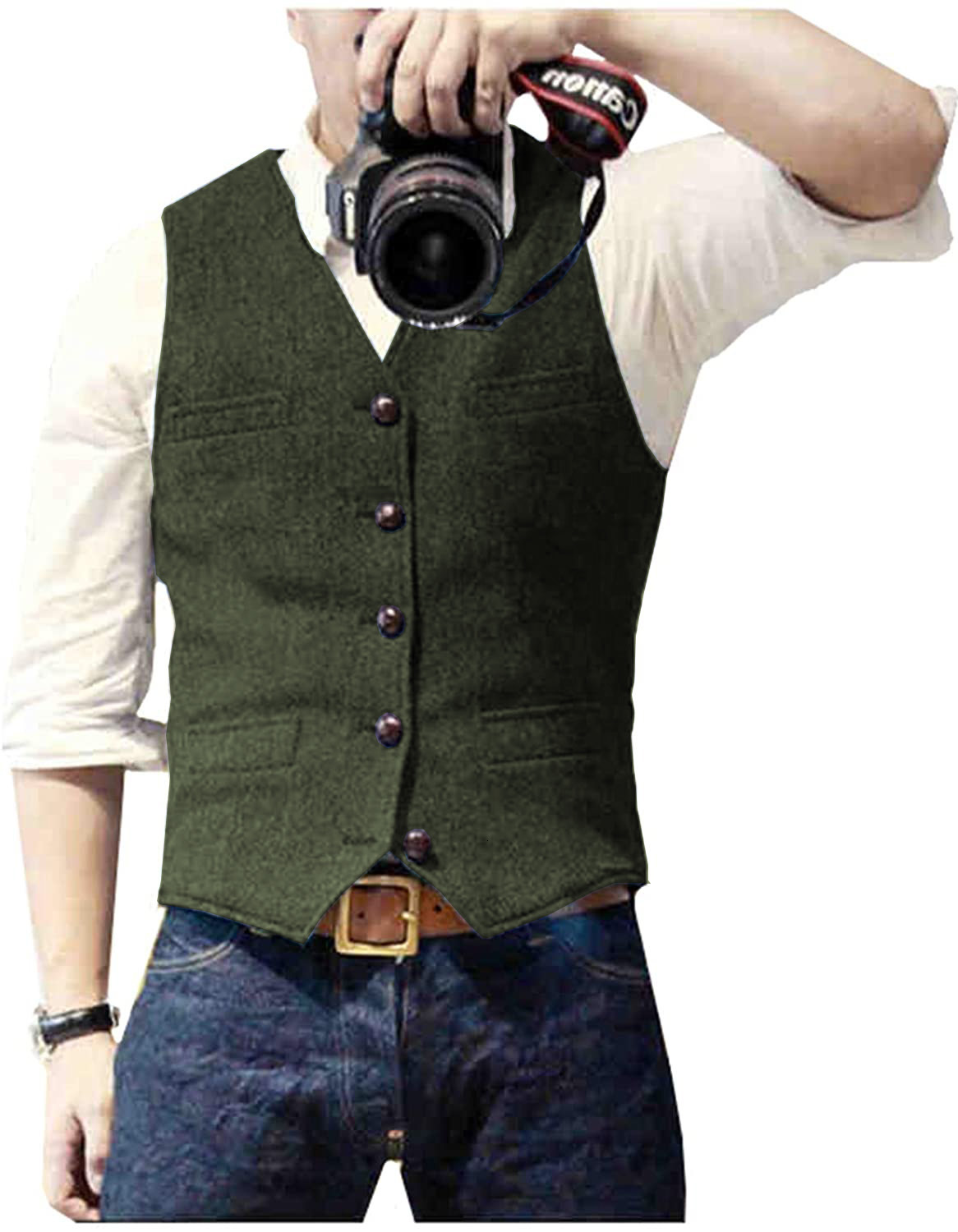 Men's Vests V Neck Suits Vest Casual Classic Formal Business Herringbone Tweed Slim Fit Waistcoat For Wedding Groomsmen 230705